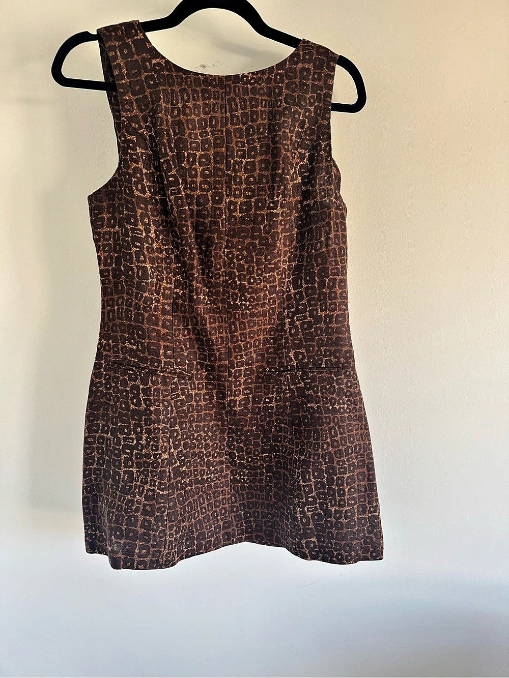 Reformation Citron Linen Mini Dress in Brown Size 4